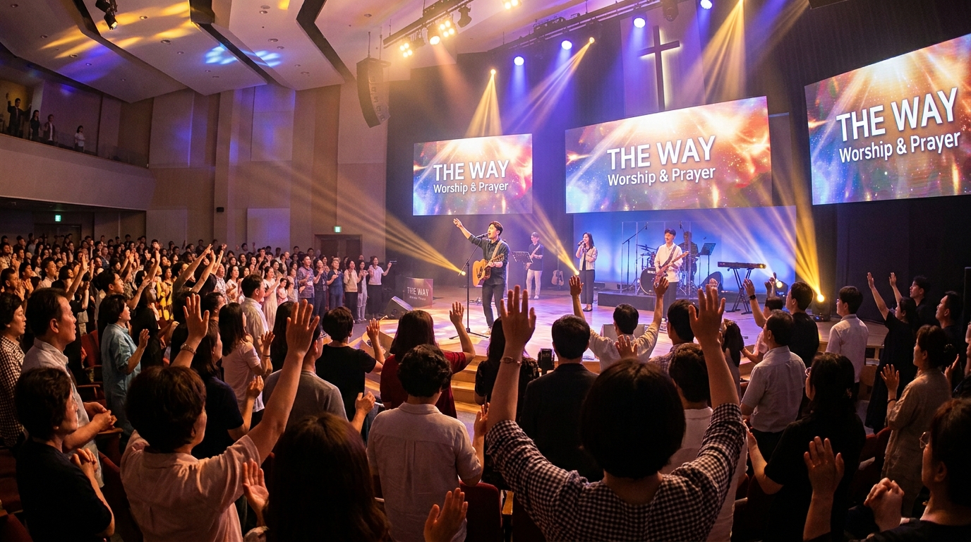 금요예배 The Way: Worship & Prayer 찬양과 기도로 함께 예배하는 모습